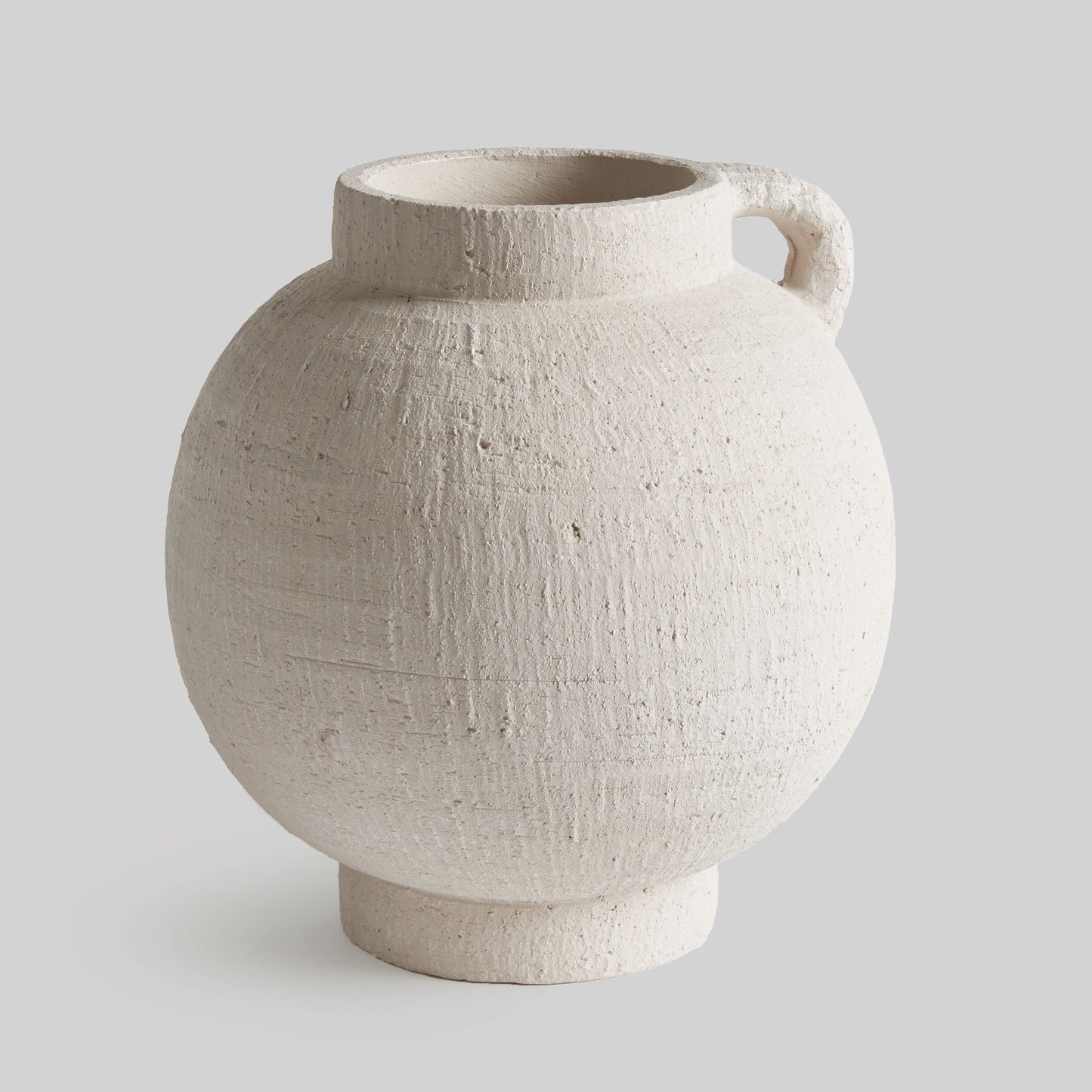 Amphora handled terracotta large vase - stylish home accent (Image1).