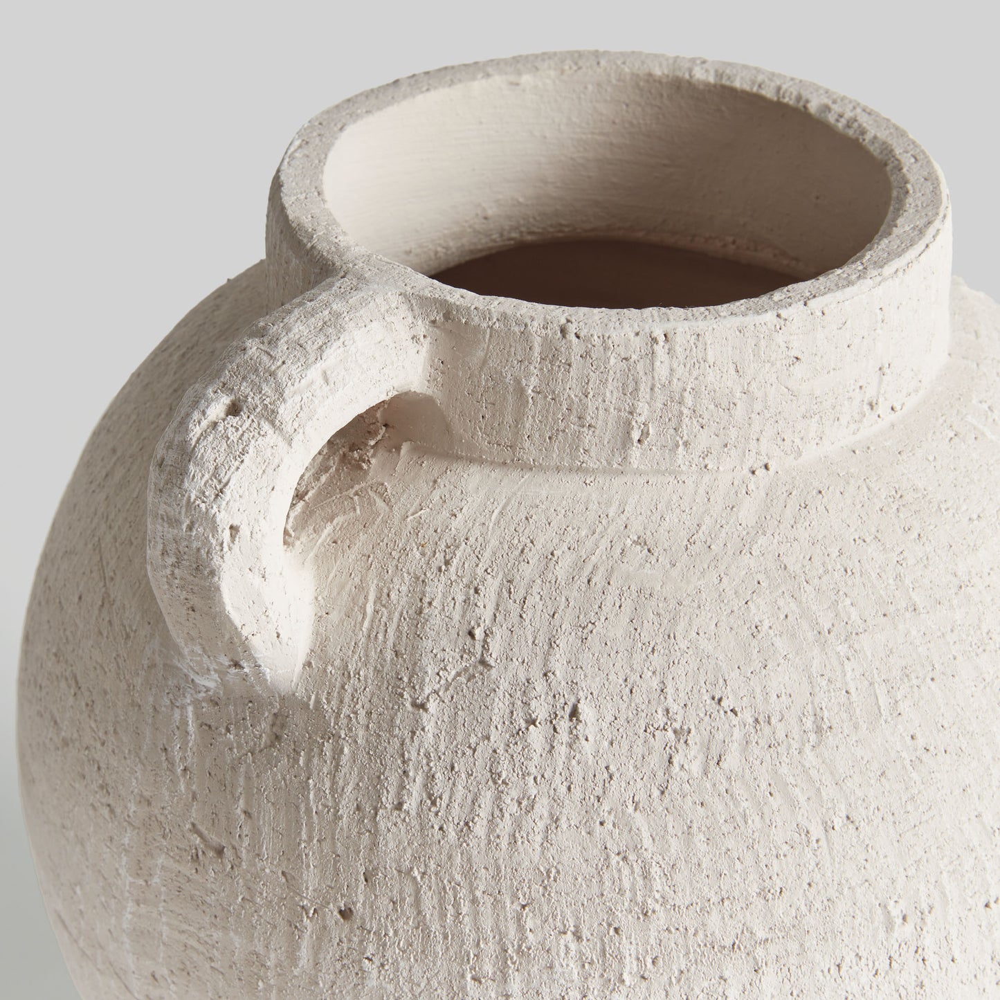 Amphora handled terracotta large vase - stylish home accent (Image2).