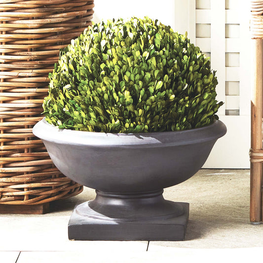 Antique black footed bowl 18.5 inch - stylish home accent (Image4).