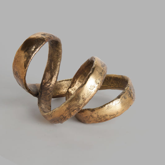 Antique brass aluminum sculpture - stylish home accent (Image2).