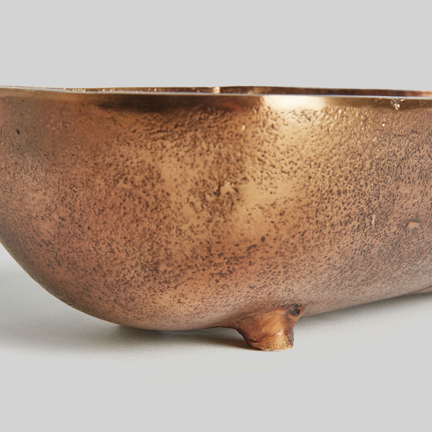 Antique brass narrow small bowl - stylish home accent (Image2).