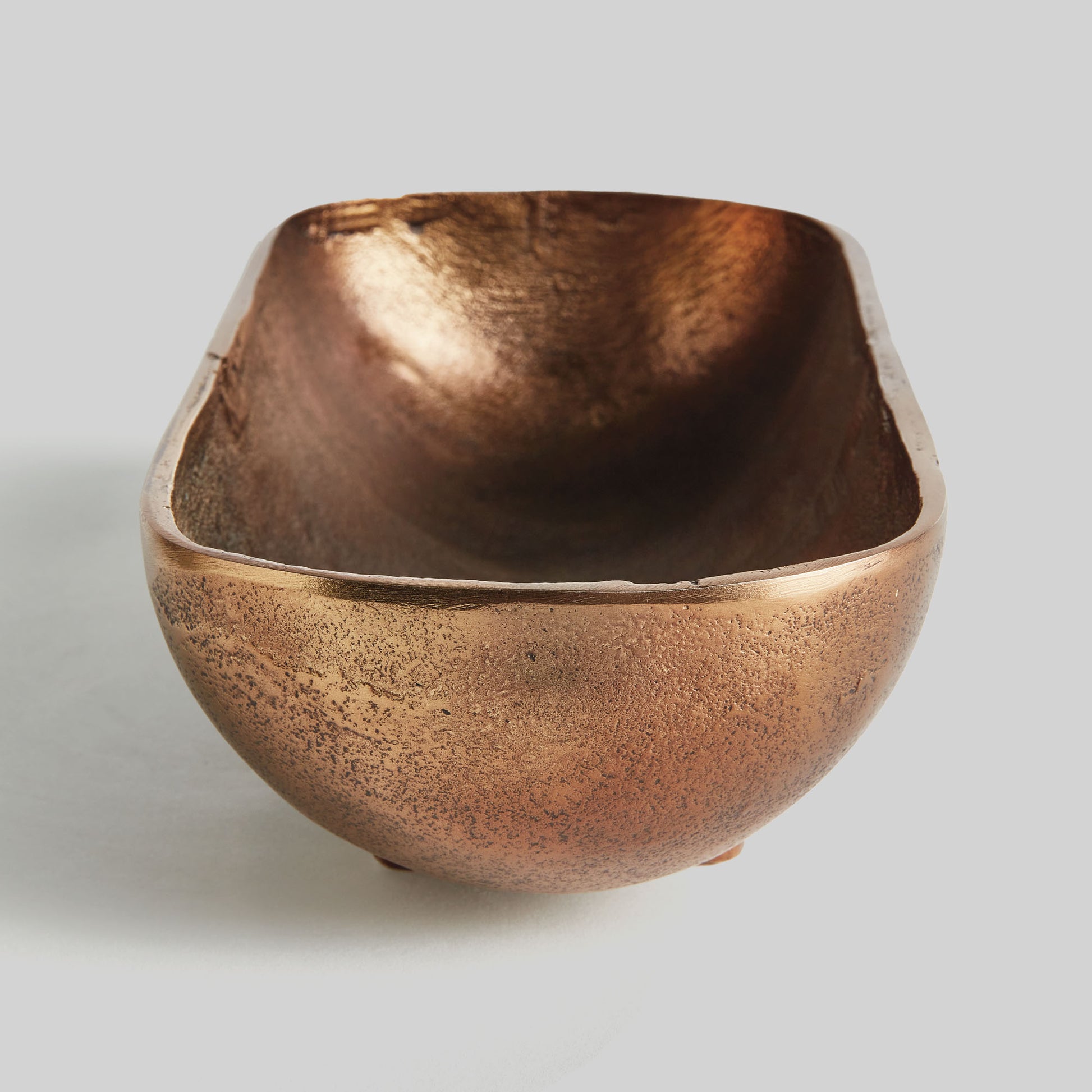 Antique brass narrow small bowl - stylish home accent (Image3).
