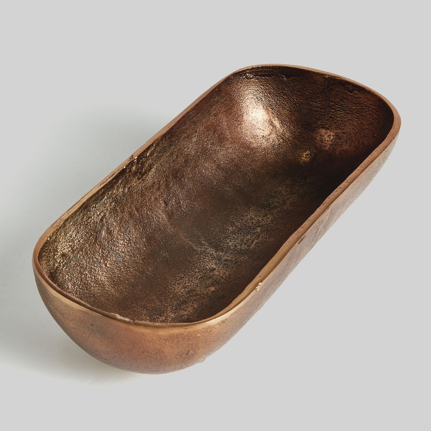 Antique brass narrow small bowl - stylish home accent (Image4).