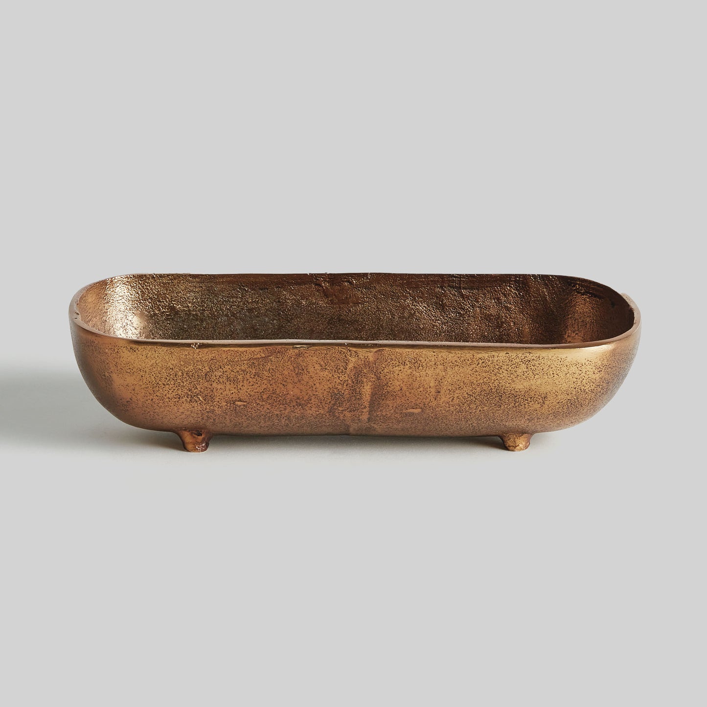 Antique brass narrow small bowl - stylish home accent (Image5).
