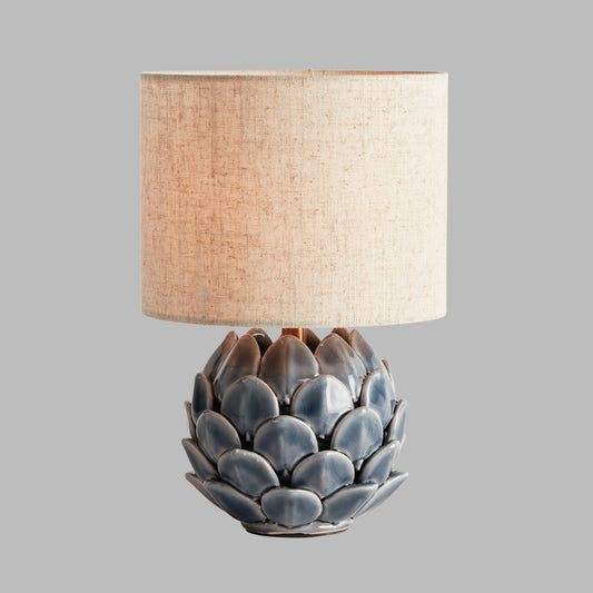 Blue artichoke mini lamp - stylish home accent (Image1).