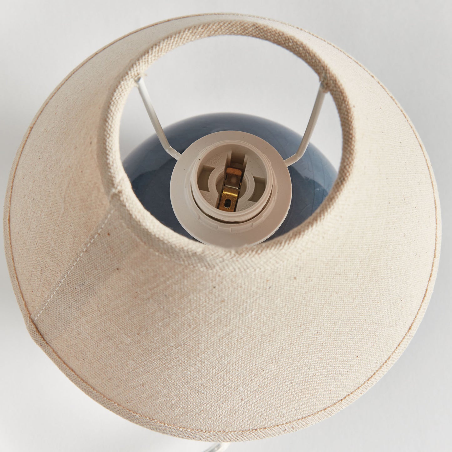 Blue ceramic mini lamp - stylish home accent (Image2).