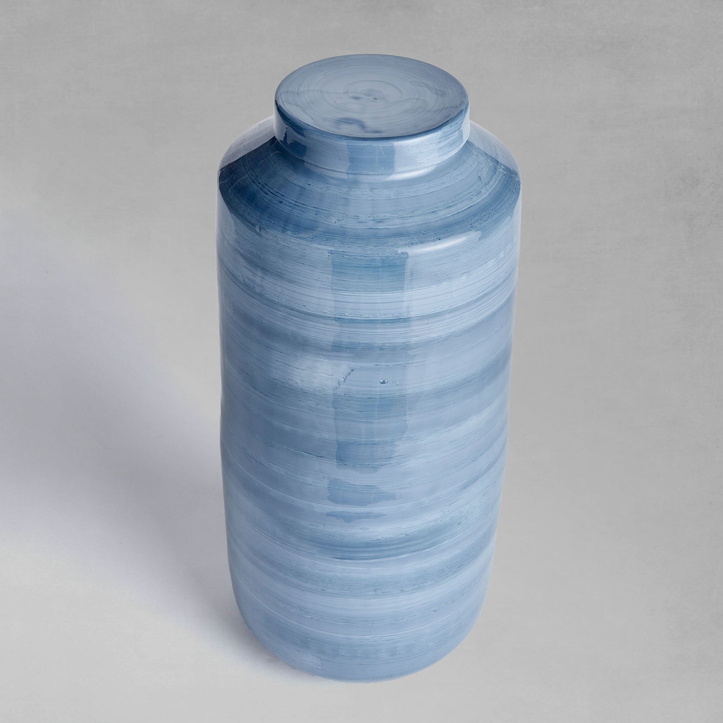 Blue gray swirl ginger jar 19 inch - stylish home accent (Image3).
