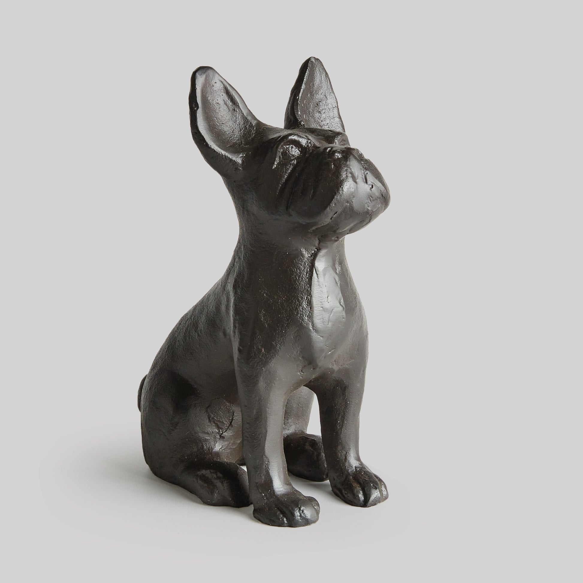 Bronze french bulldog decorative object - stylish home accent (Image1).