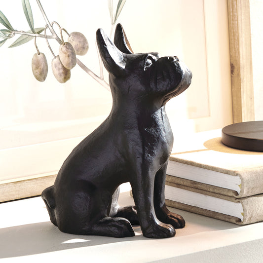 Bronze french bulldog decorative object - stylish home accent (Image6).