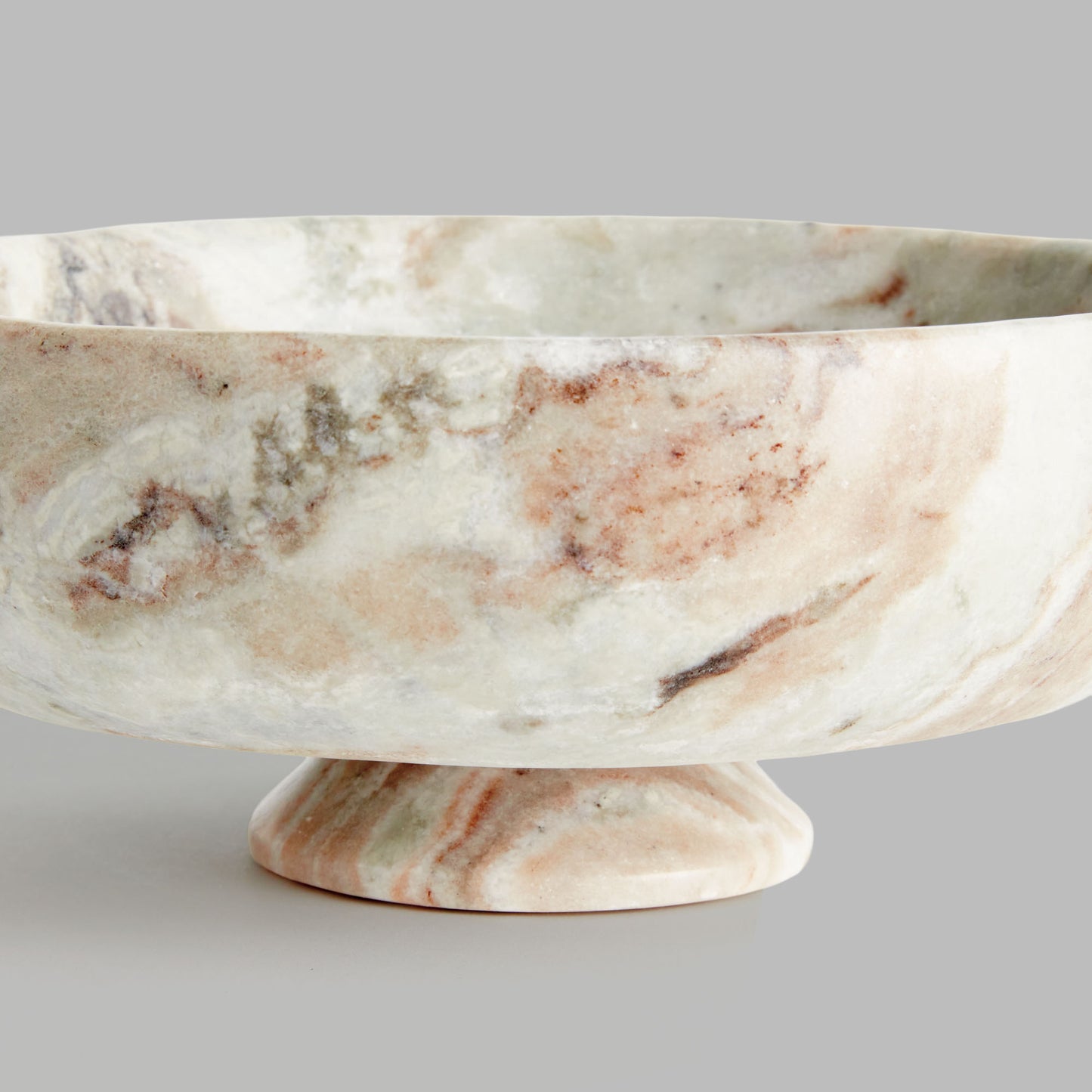Brown marble footed bowl - stylish home accent (Image4).
