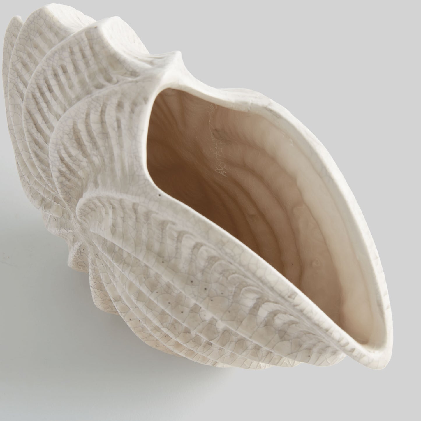 Ceramic coastal shell vase - stylish home accent (Image3).