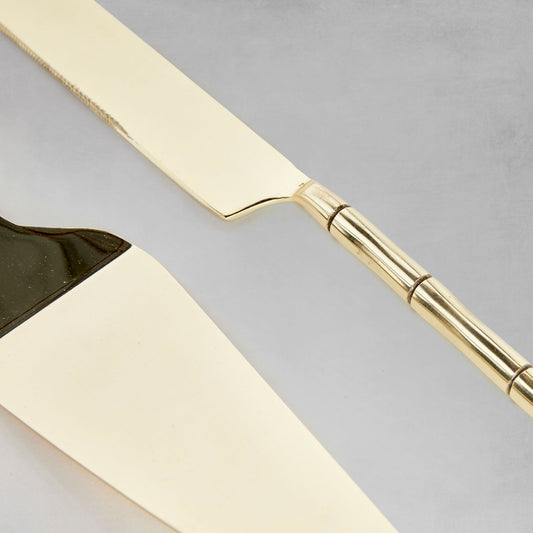 Champagne gold dessert servers (set of 2) - stylish home accent (Image3).