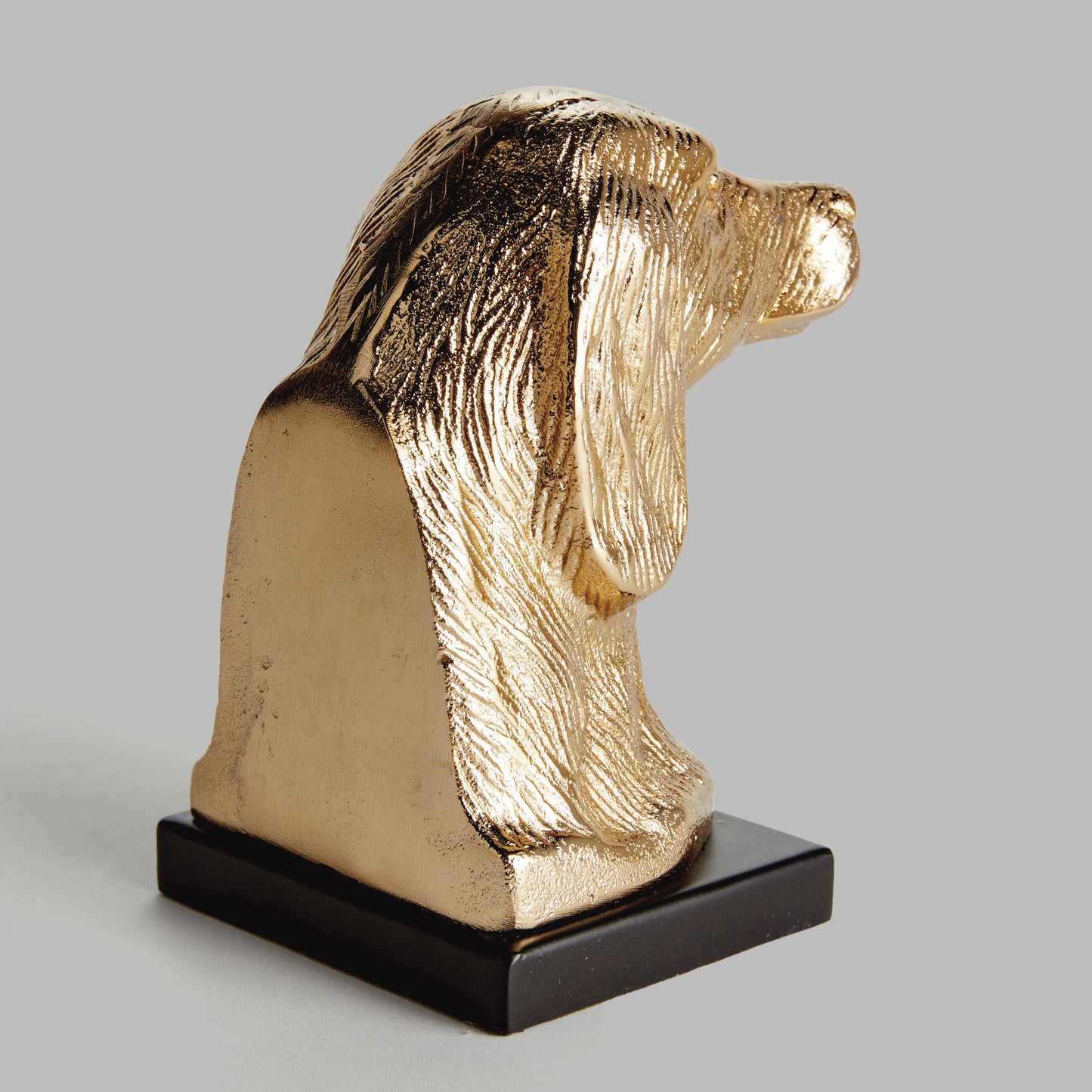 Champagne gold dog bust sculpture - stylish home accent (Image5).