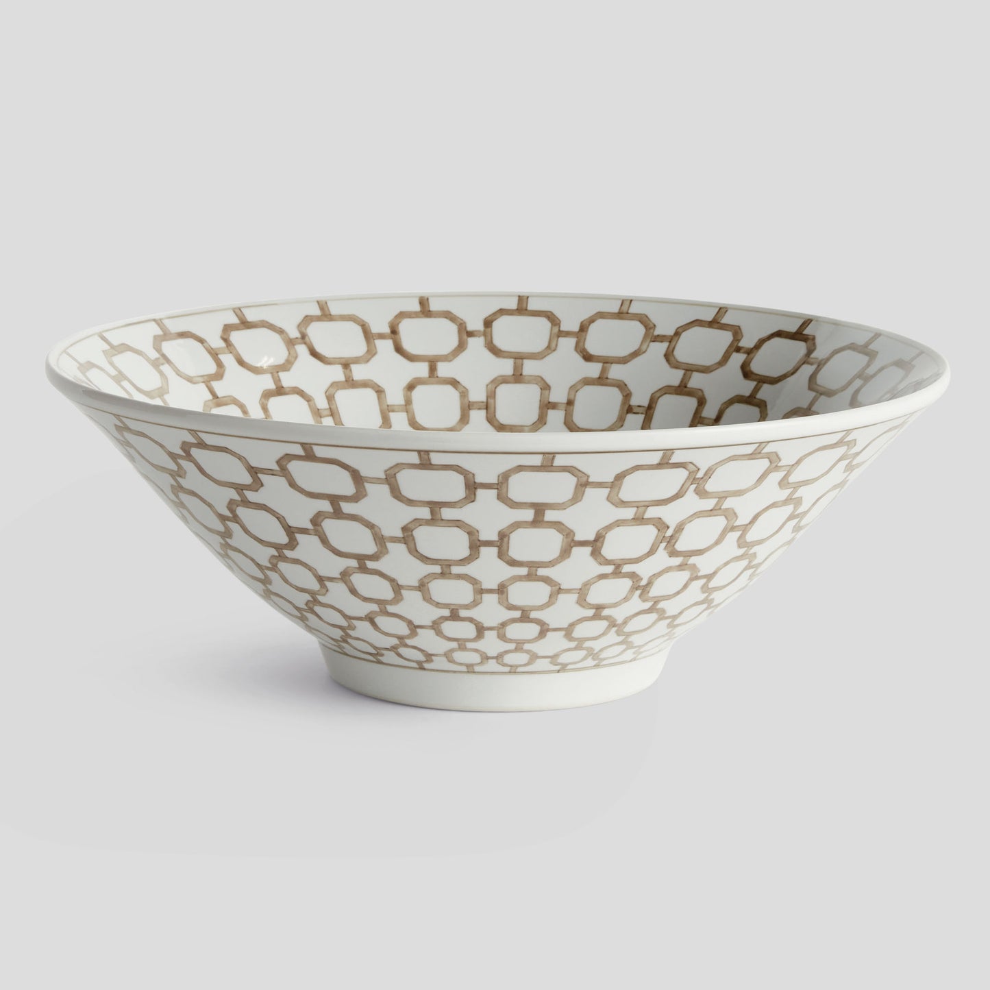 Chinoiserie brown ceramic decorative bowl - stylish home accent (Image4).
