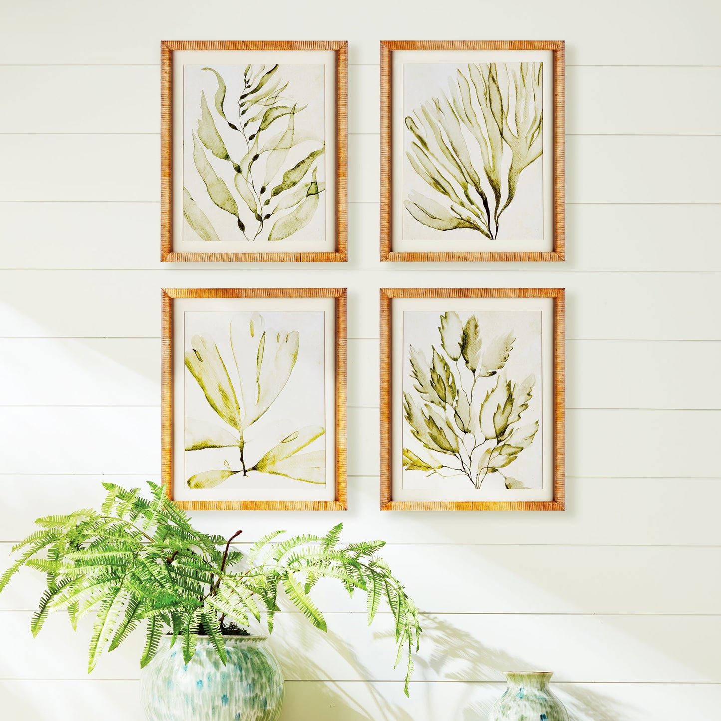 Coastal greenery prints (set of 4) - stylish home accent (Image5).