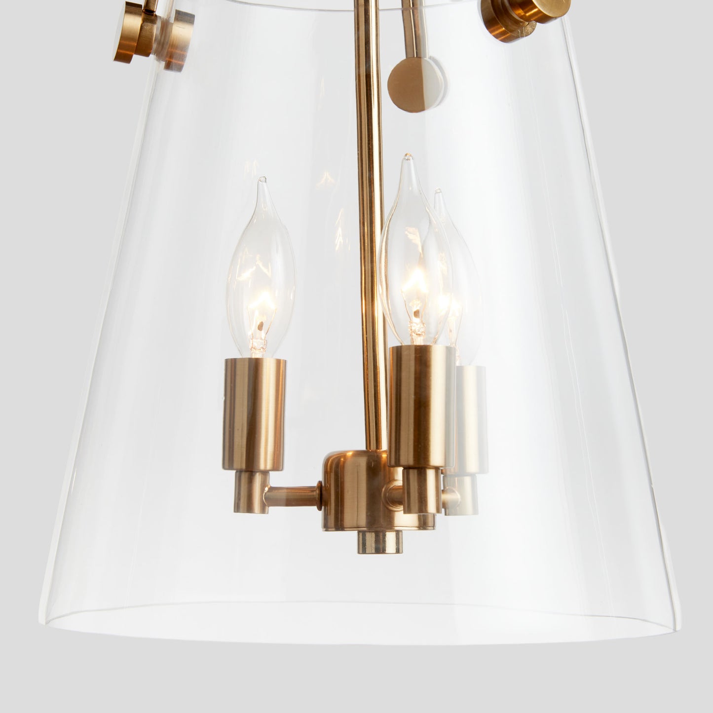 Gold glass small pendant 11 inch - stylish home accent (Image3).