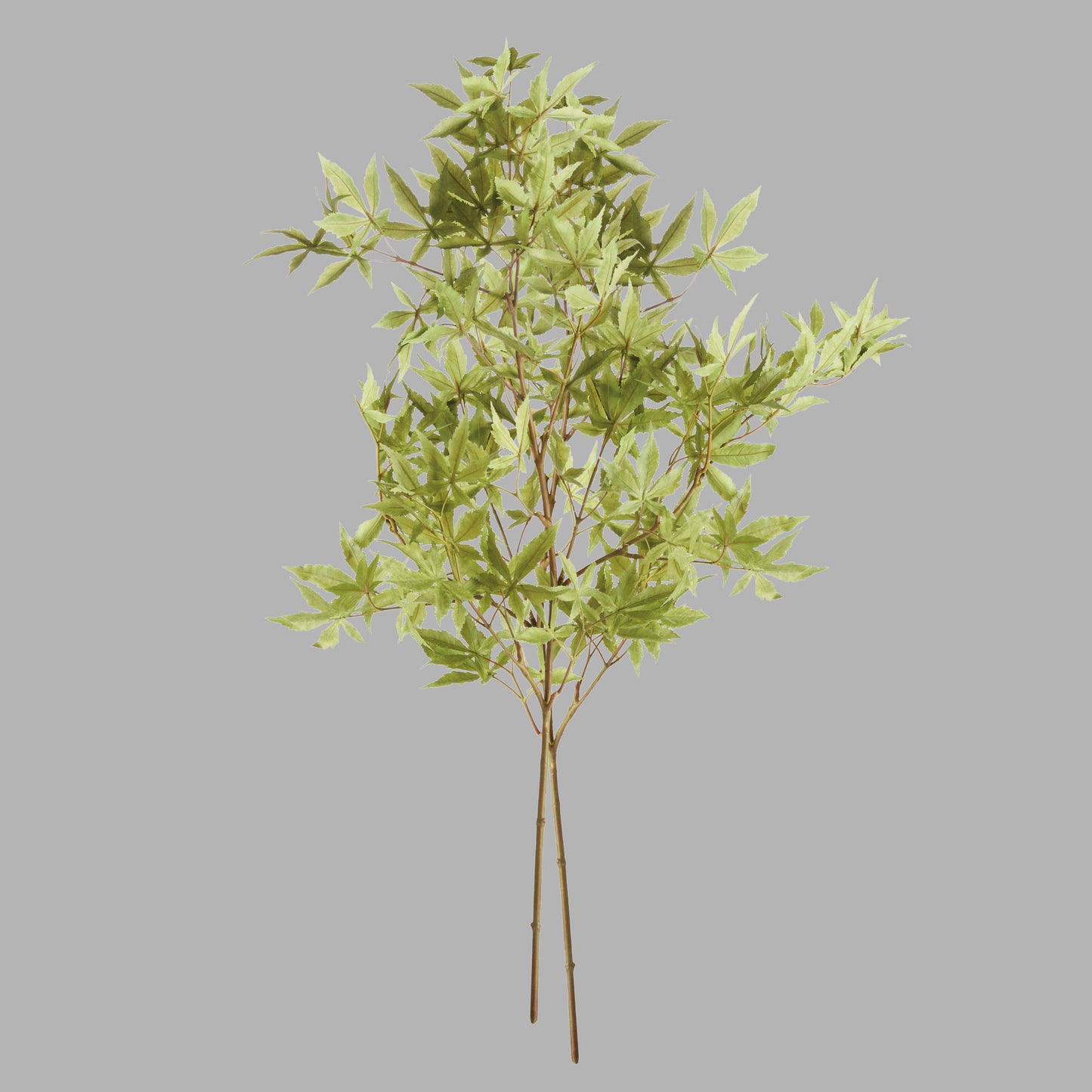 Green faux maple leaf branches (set of 2) - stylish home accent (Image2).