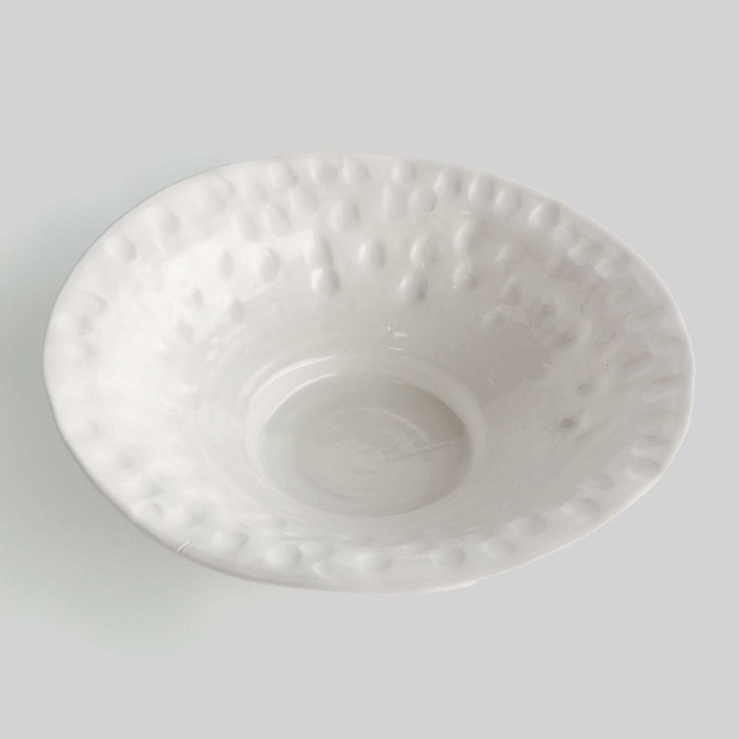 Handcrafted italian dimpled ceramic bowl - stylish home accent (Image4).