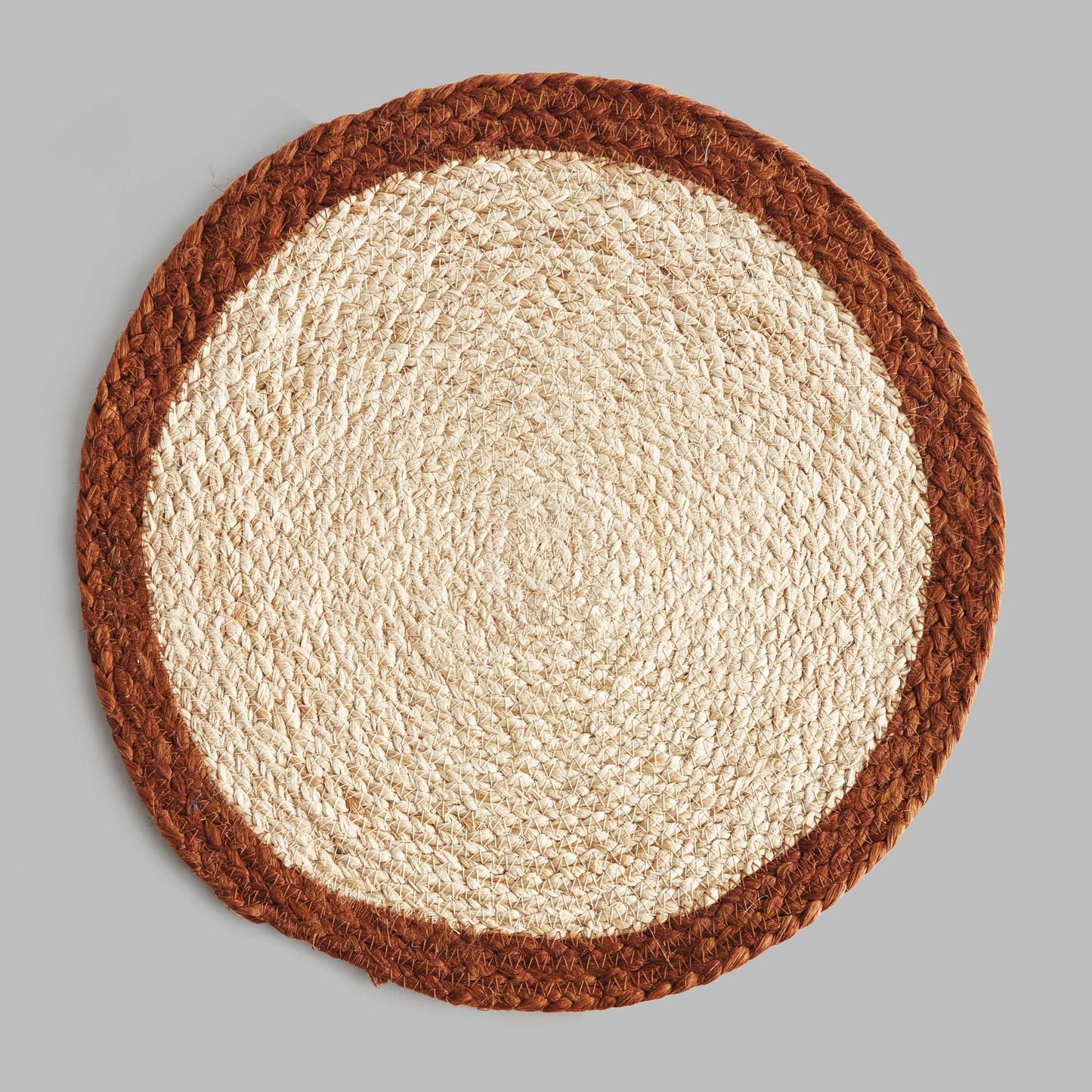 Jute coil round placemats (set of 8) - stylish home accent (Image3).