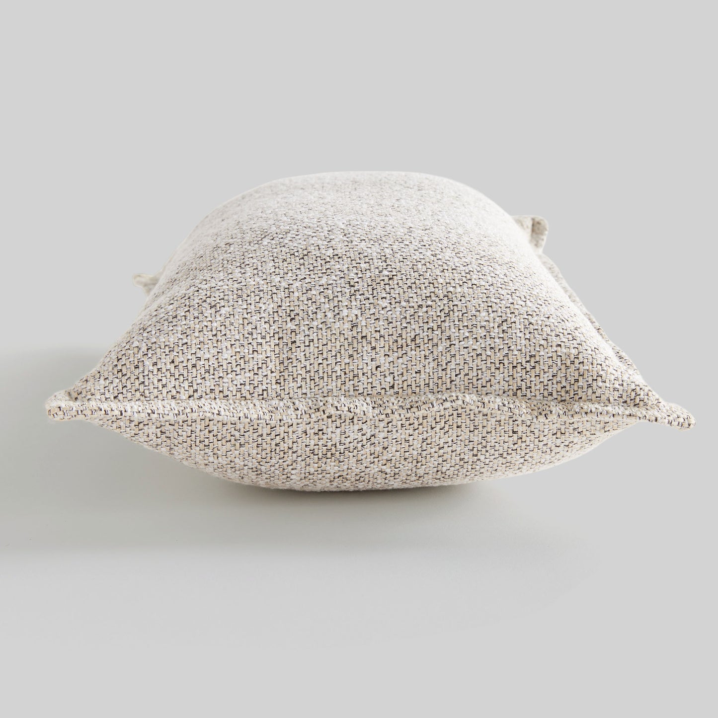 Light gray jacquard lumbar pillow - stylish home accent (Image2).