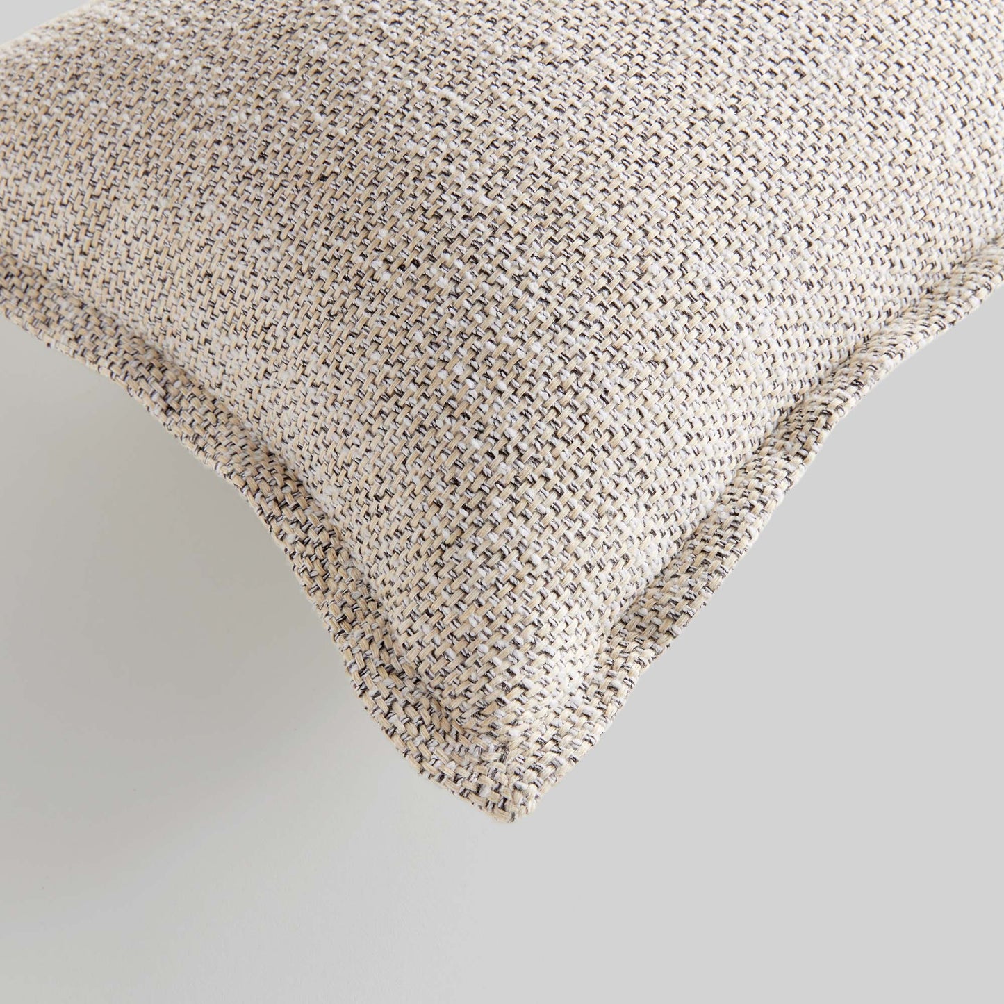 Light gray jacquard lumbar pillow - stylish home accent (Image4).