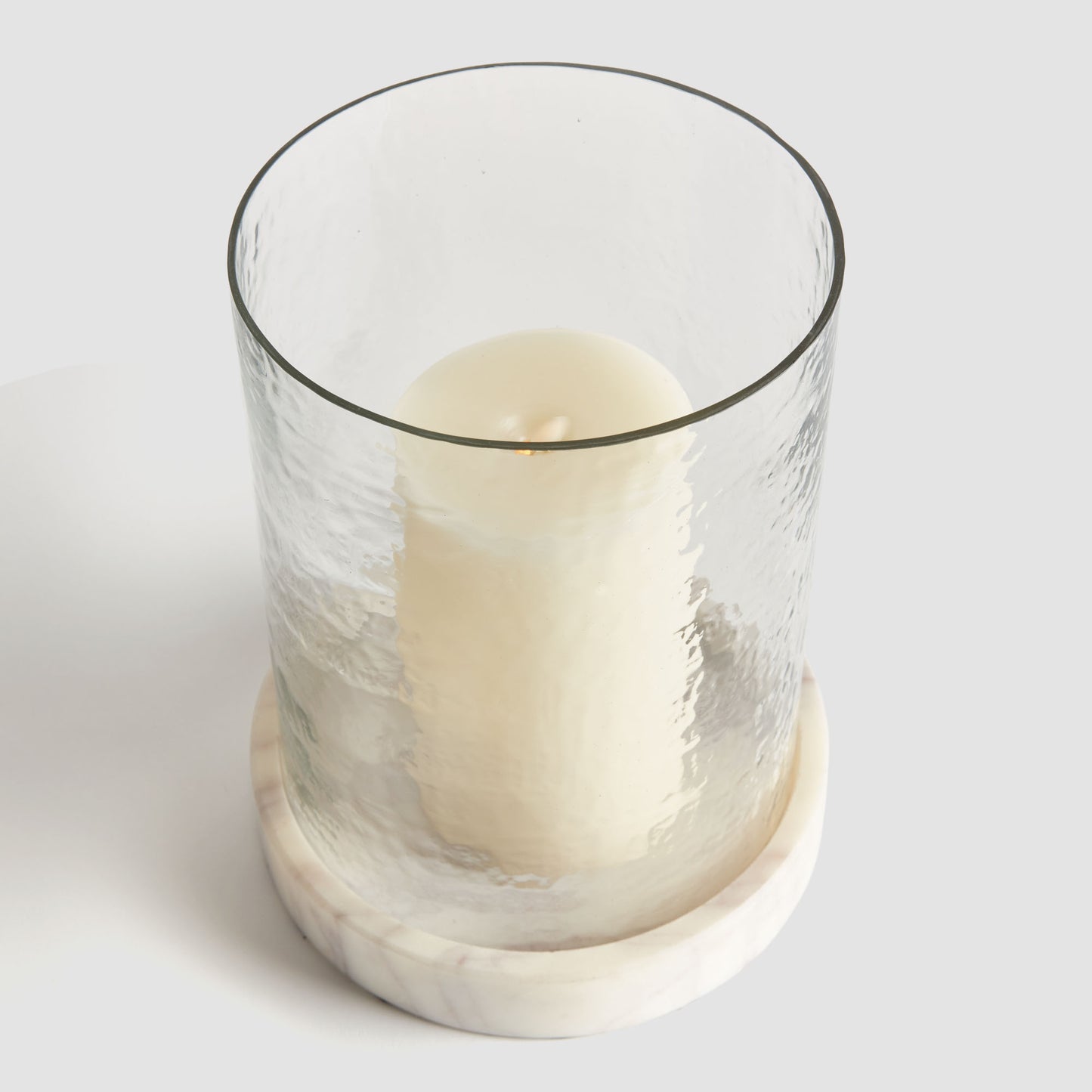 Marble and glass large hurricane - stylish home accent (Image3).