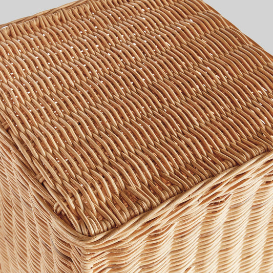 Natural rattan tall pedestal - stylish home accent (Image2).