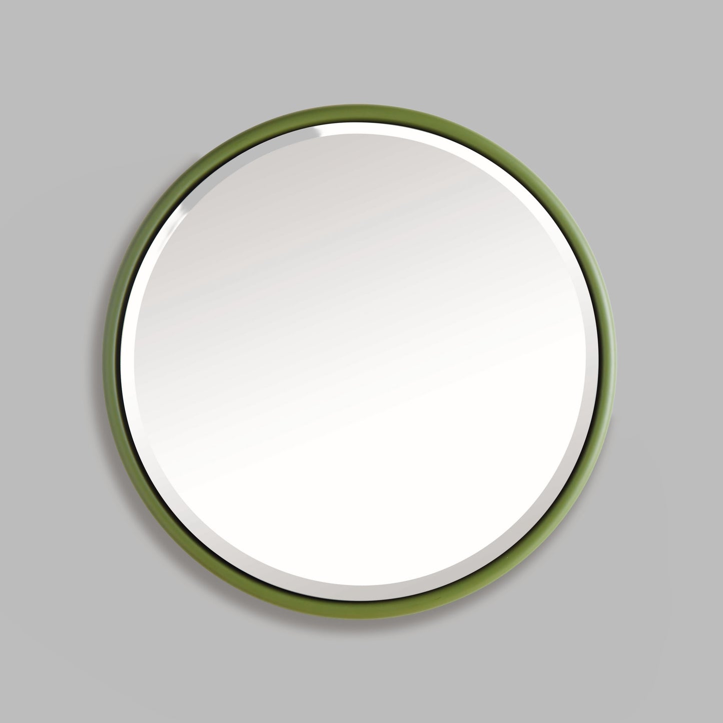 Olive green round beveled mirror 25 inch - stylish home accent (Image3).