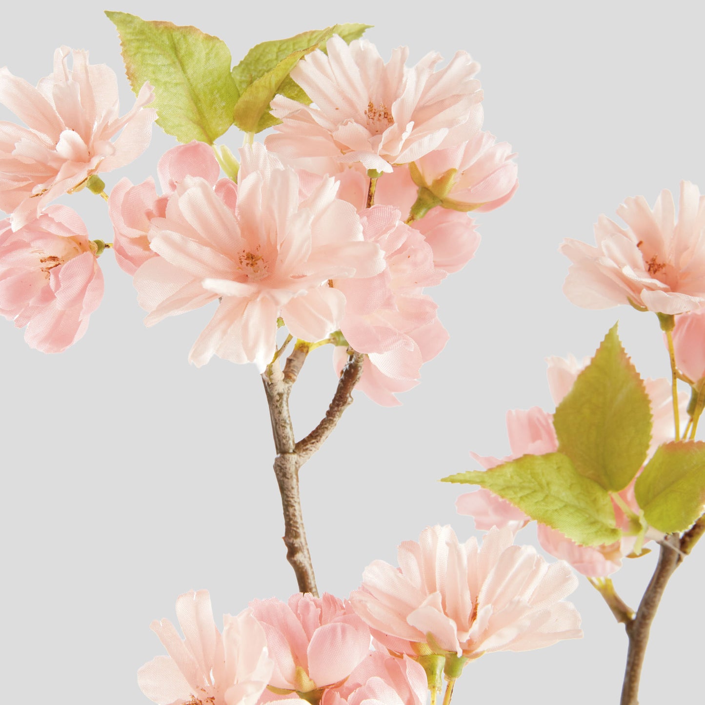 Pink faux cherry blossom stems (set of 6) - stylish home accent (Image3).
