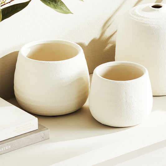 Putty terracotta pots (set of 2) - stylish home accent (Image4).