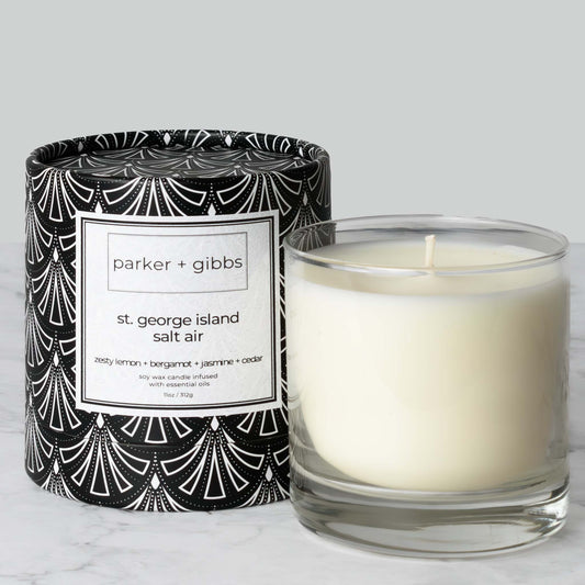 scented soy candle | st. george island salt air