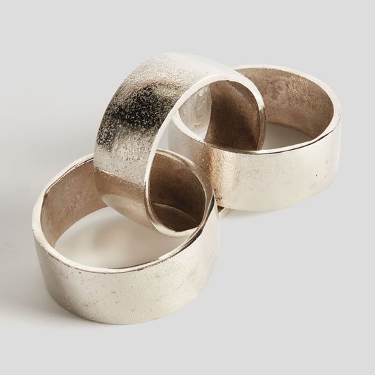 Silver round chain sculpture - stylish home accent (Image2).