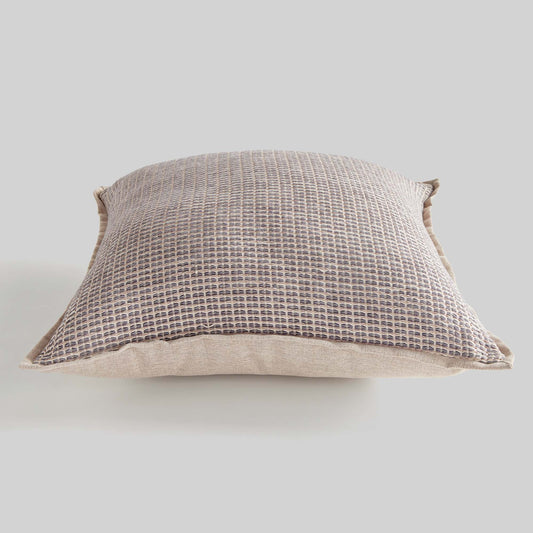 Taupe woven jacquard 20 inch pillow - stylish home accent (Image2).