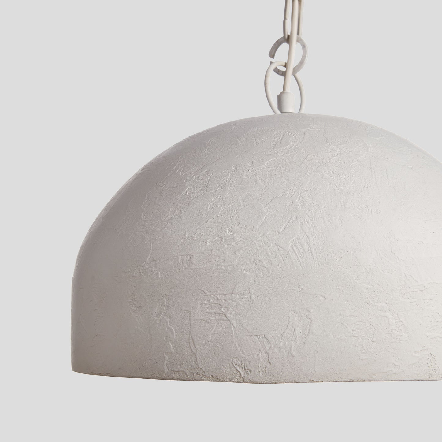 Textured white dome small pendant 14 inch - stylish home accent (Image4).