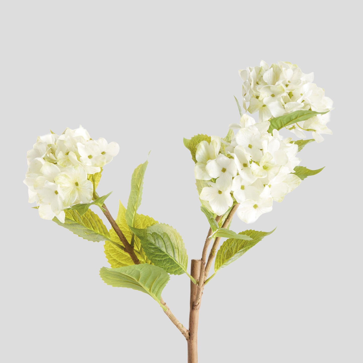 White faux hydrangea branches (set of 2) - stylish home accent (Image3).