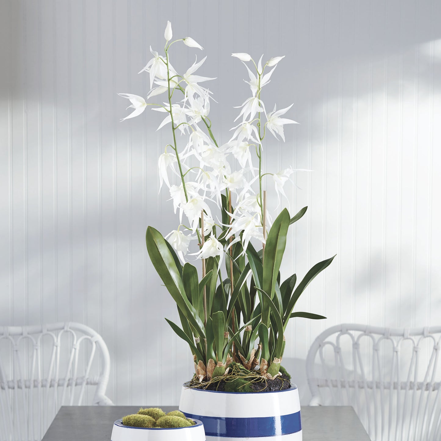 White faux spider orchid drop-in 44 inch - stylish home accent (Image6).