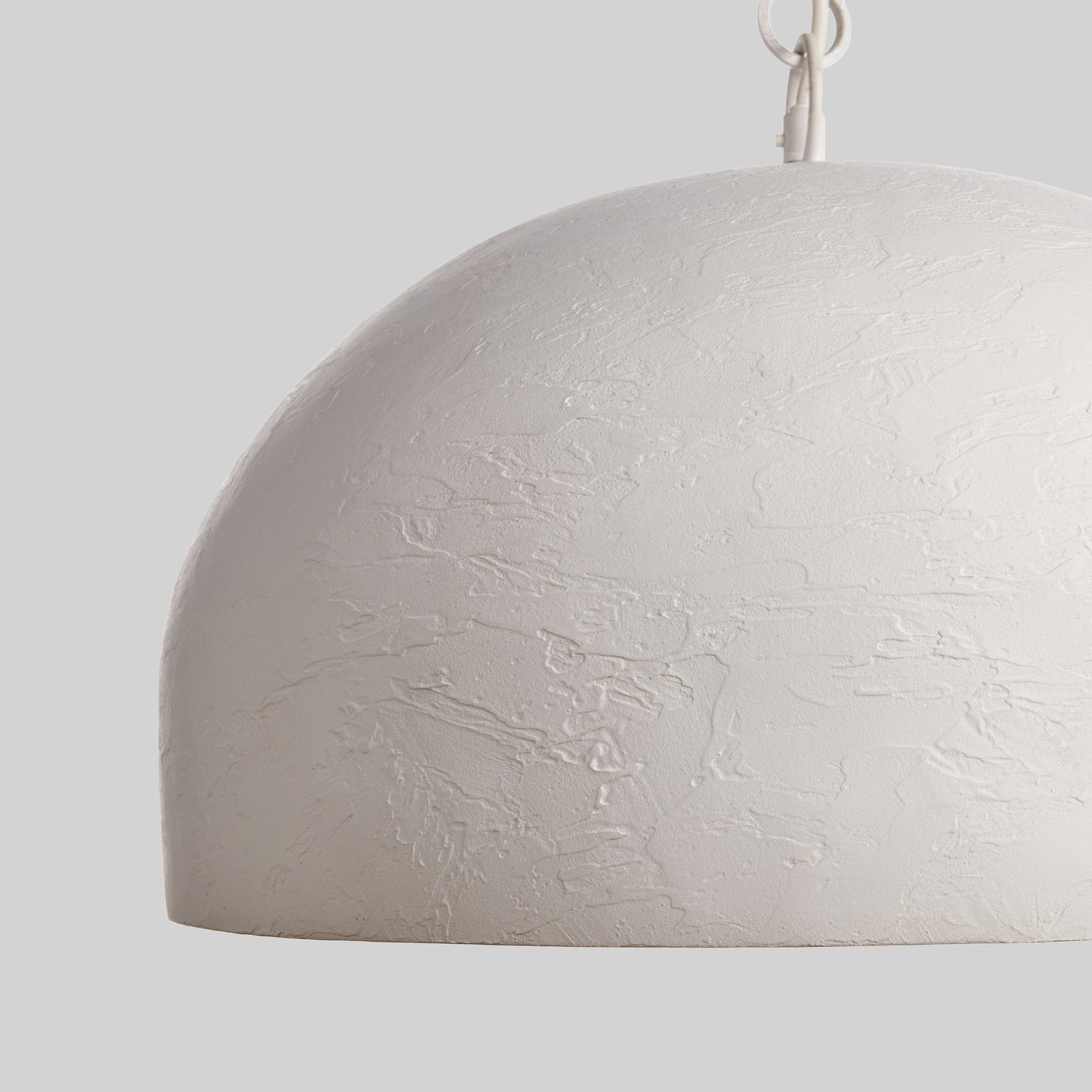 White textured dome medium pendant 18 inch - stylish home accent (Image4).