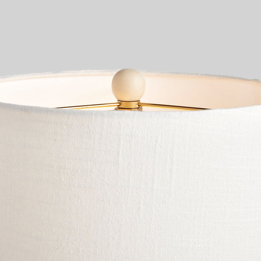 Whitewash rattan teardrop lamp 14 inch - stylish home accent (Image2).