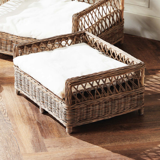 Woven rattan small pet bed - stylish home accent (Image6).