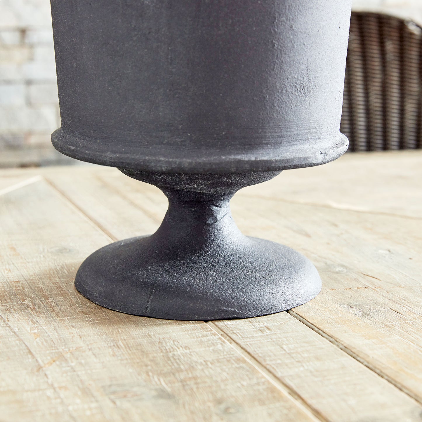Aged zinc large vase 16 inch - stylish home accent (Image4).