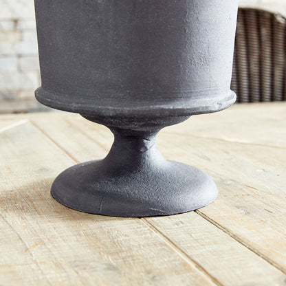 Aged zinc large vase 16 inch - stylish home accent (Image4).