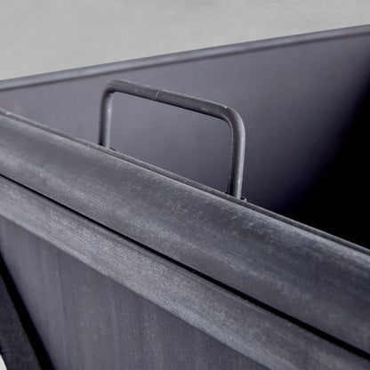 Aged zinc outdoor large planter 20 inch - stylish home accent (Image2).