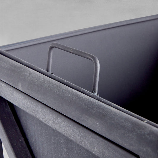 Aged zinc small outdoor planter 17 inch - stylish home accent (Image2).