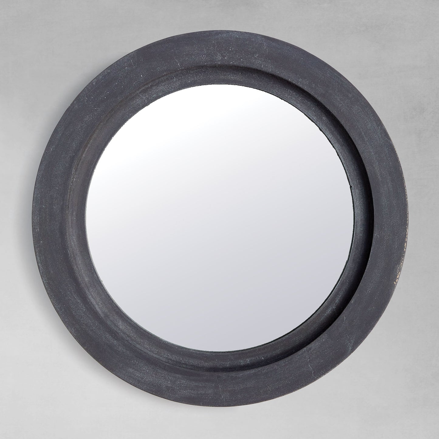 Aged zinc terrazza mirror 24 inch - stylish home accent (Image1).