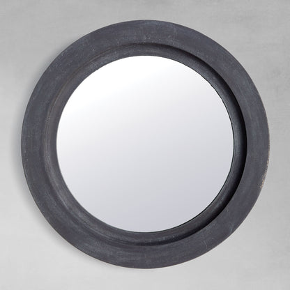Aged zinc terrazza mirror 24 inch - stylish home accent (Image1).