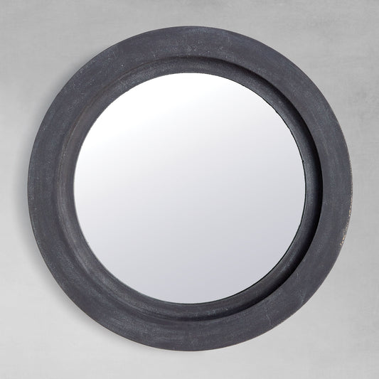 Aged zinc terrazza mirror 24 inch - stylish home accent (Image1).