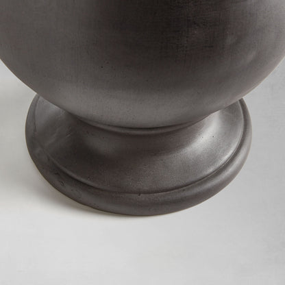 Antique black round footed planter 17.75 inch - stylish home accent (Image2).