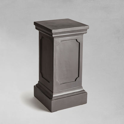 Antique black short pedestal 25.5 inch - stylish home accent (Image1).