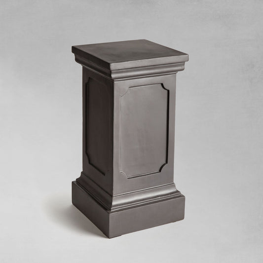 Antique black short pedestal 25.5 inch - stylish home accent (Image1).