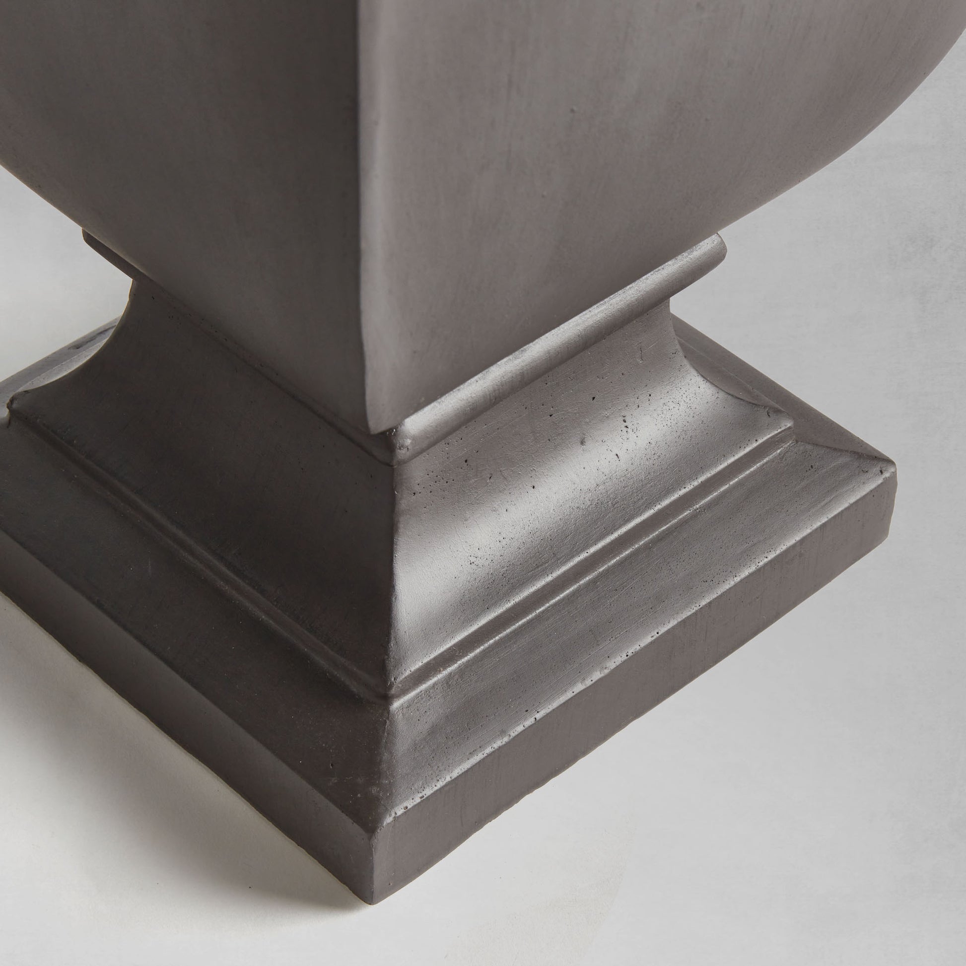 Antique black square footed small planter 14.5 inch - stylish home accent (Image2).